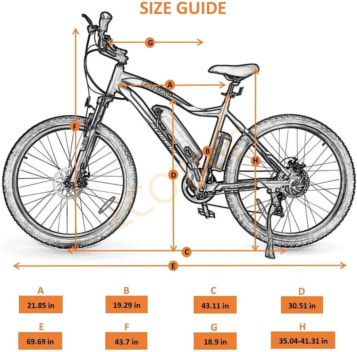 26 In. 36V 500W Electric Bicycle Mountain City E-bike Removable Battery High Speed Integrative