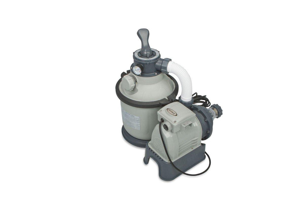 intex 1200 gph krystal clear above ground pool sand filter pump set | 28643eg