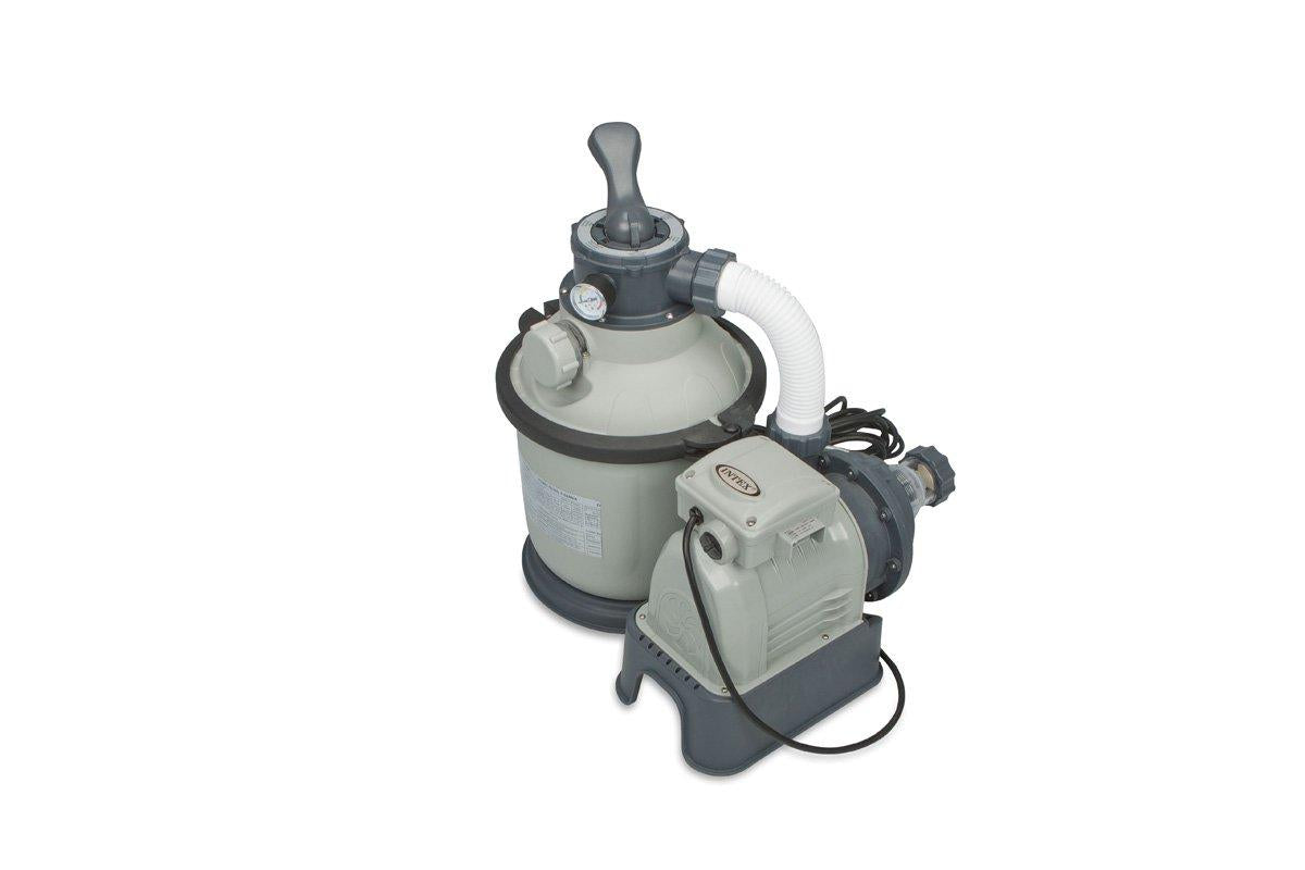 intex 1200 gph krystal clear above ground pool sand filter pump set | 28643eg