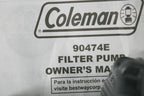 see notes coleman 90474e flow clear outdoor above ground swimming pool pump