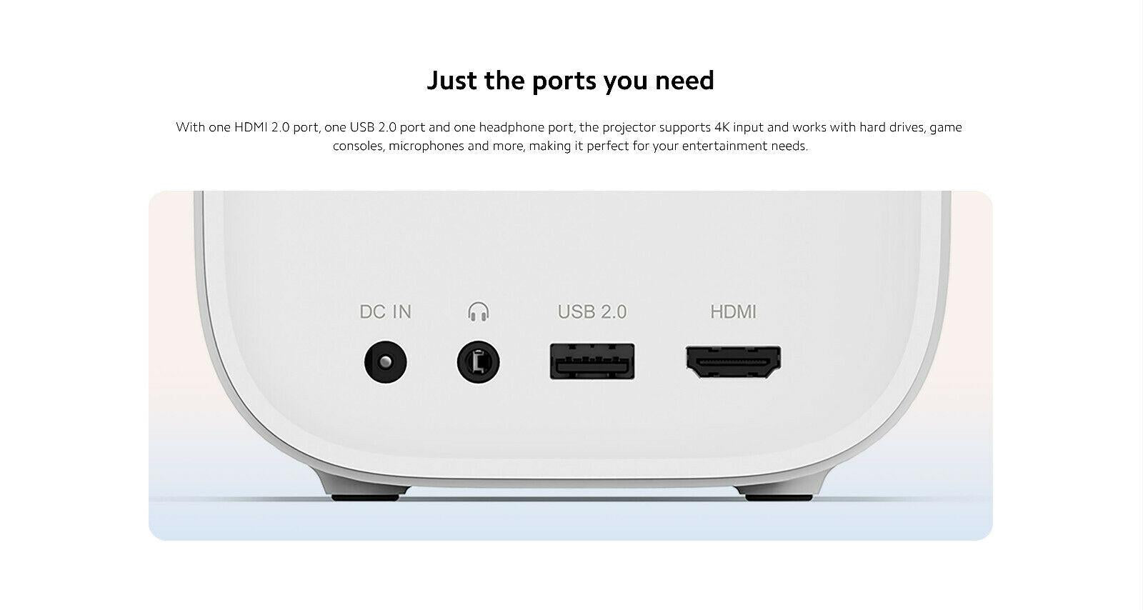 xiaomi mi smart projector 2 global 1080p wifi android tv portable home cinema