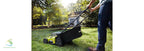 RYOBI 40V Lawn Mower Walk Behind Push 20 in Cut Deck w 6.0 Ah Battery Charger