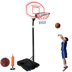 KARMAS PRODUCT Basketball Hoop for Kids and Family Indoor and Outdoor Portable Basketball Goal System Height Adjustable 8.6ft-10ft, 35in Backboard Basketball Stand with Wheels