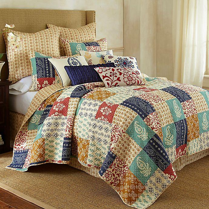 Levtex Home Jasmin 3-Piece Reversible Quilt Set in Blue