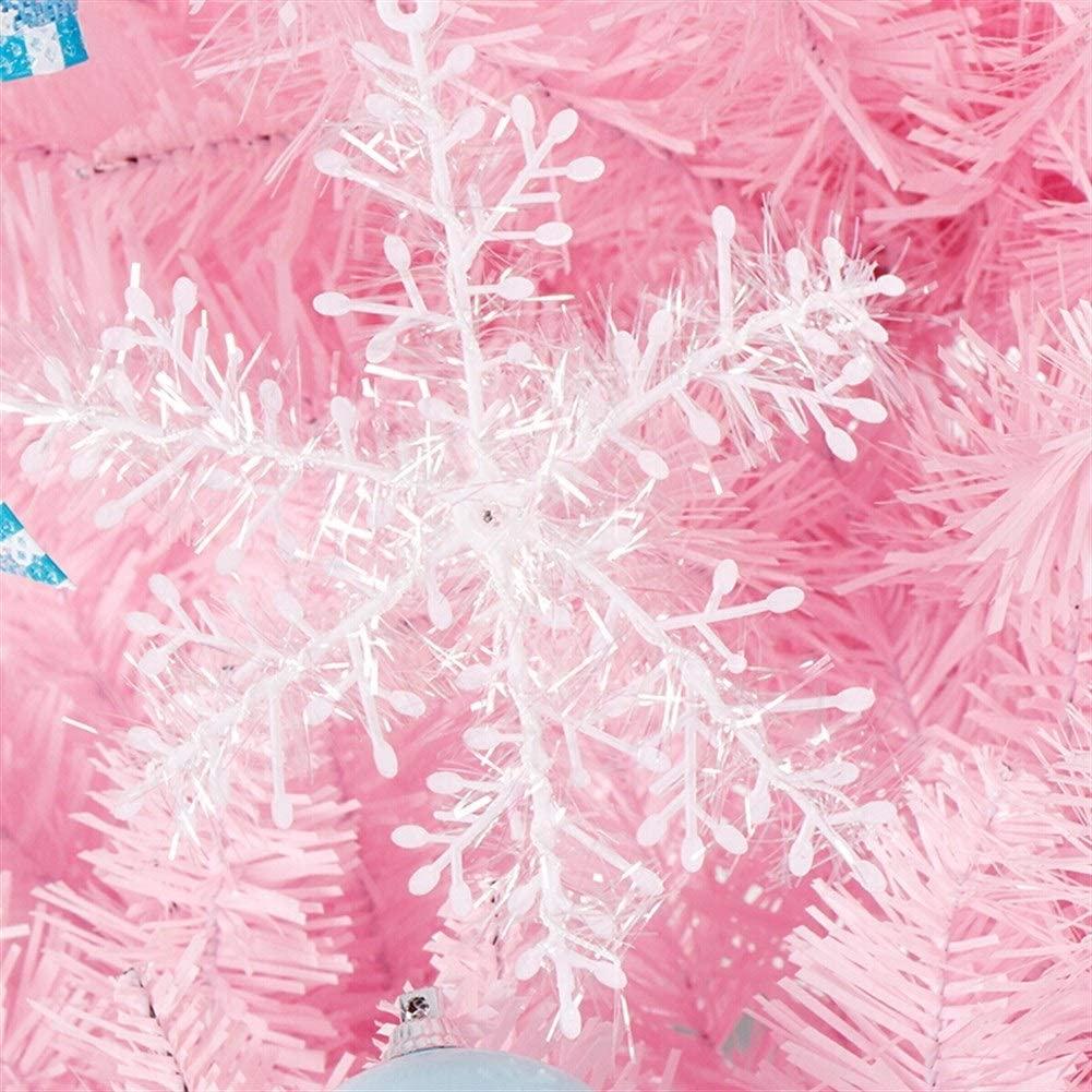 ChenCheng Christmas Tree PackaPink Set Holiday Celebration Decoration with LED Lights, Dream Set Christmas utenciles (Size : 2.1m)