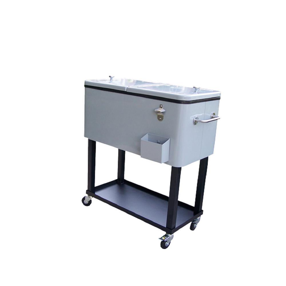 20 Gal. Steel Party Cooler Cart