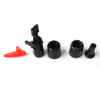 Siphon Fuel Liquid Transfer Pump Kit-Multi-Use Hand Gasoline, Oil, Liquid And Air Pump-Red Travel Emergency Manual Vehicle Car Tool