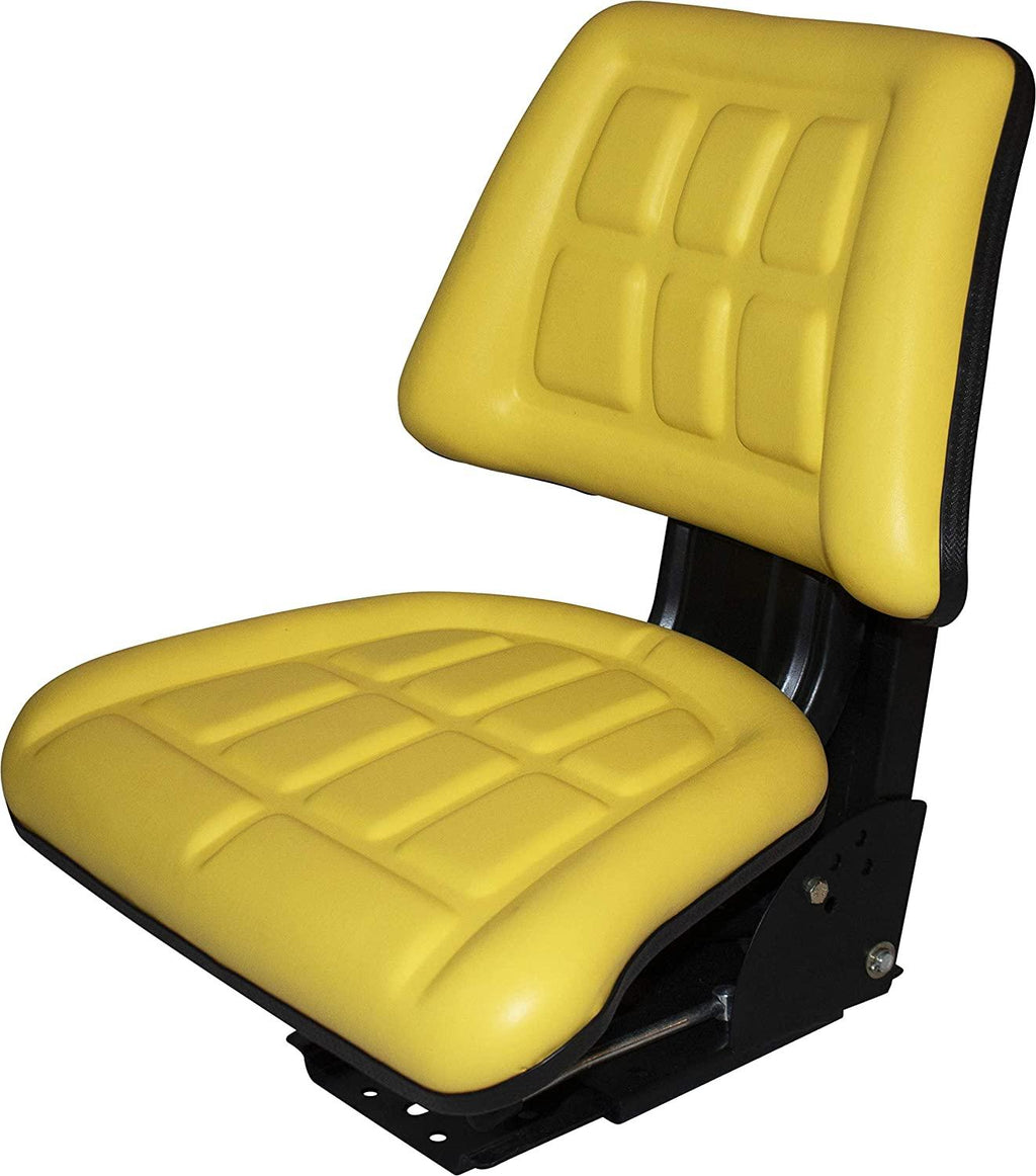 yellow trac seats brand triback style universal tractor suspension seat with tilt fits john deere 5200 5210 5300 5310 (fast  - 1-4 business days delivery - same or next day  -view map