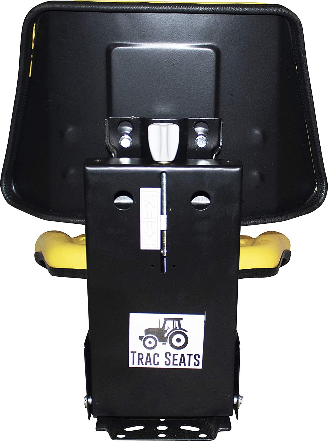 yellow trac seats brand triback style universal tractor suspension seat with tilt fits john deere 5200 5210 5300 5310 (fast  - 1-4 business days delivery - same or next day  -view map