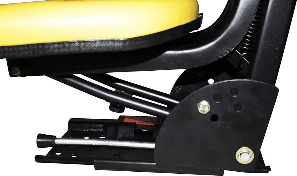 yellow trac seats brand triback style universal tractor suspension seat with tilt fits john deere 5200 5210 5300 5310 (fast  - 1-4 business days delivery - same or next day  -view map