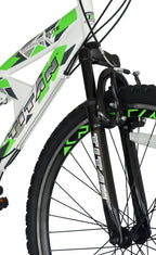 Pathfinder Elite Dual Suspension Mountain Bike, Unisex, 21-speeds, 18-Inch Frame