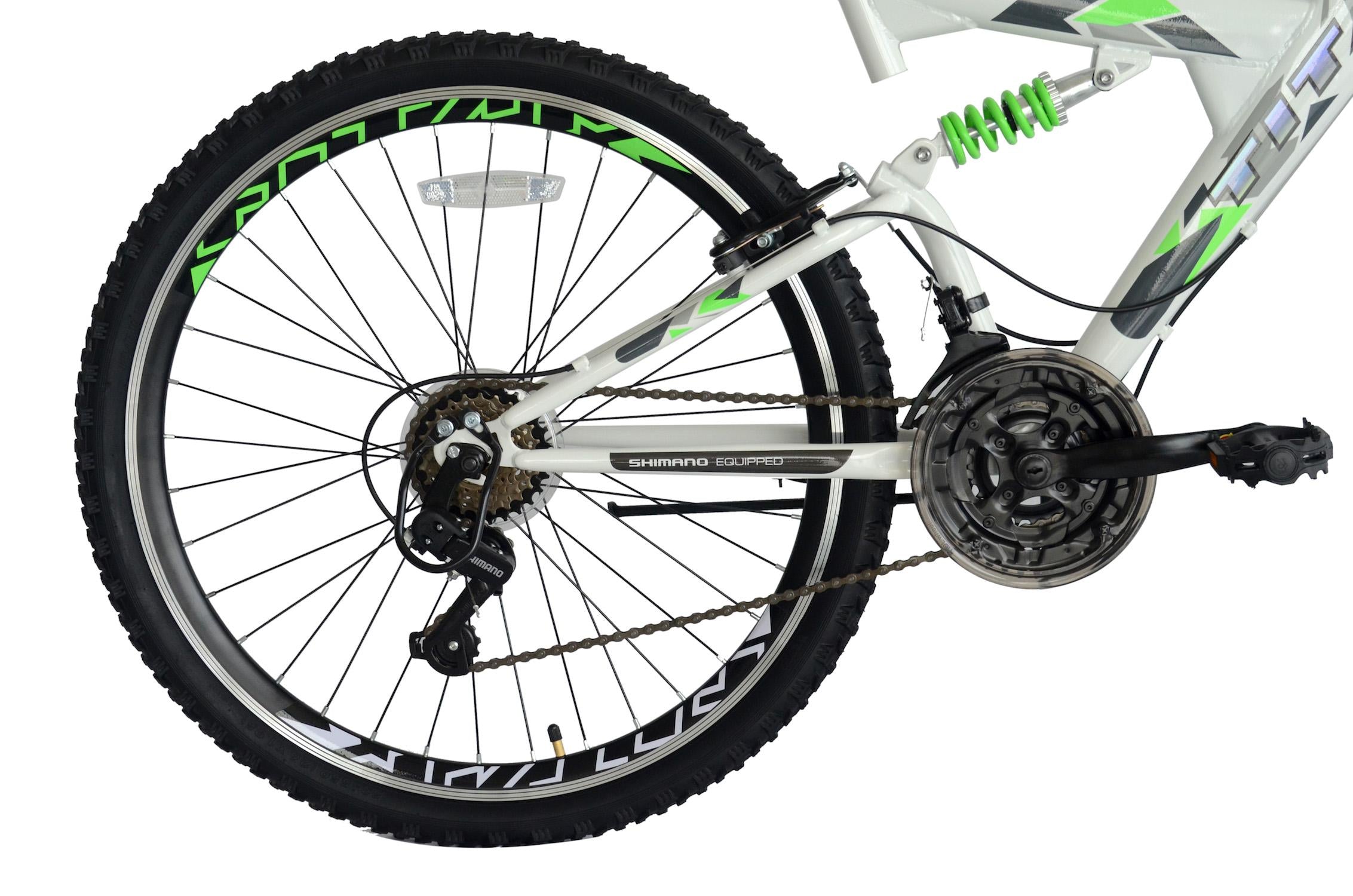 Pathfinder Elite Dual Suspension Mountain Bike, Unisex, 21-speeds, 18-Inch Frame
