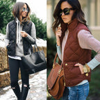 Windproof Warm Sleeveless Vest Waistcoats For Ladies