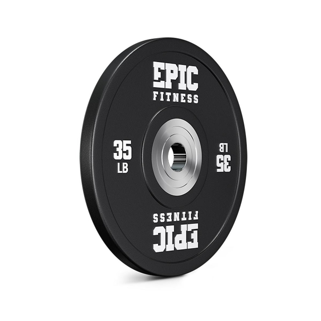 Epic Fitness Urethane Competition Barbell Plates, Single 35LB