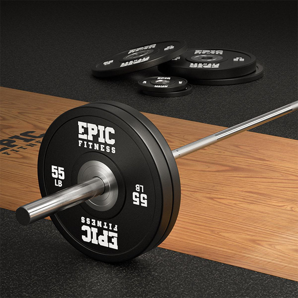 Epic Fitness Urethane Competition Barbell Plates, Single 35LB