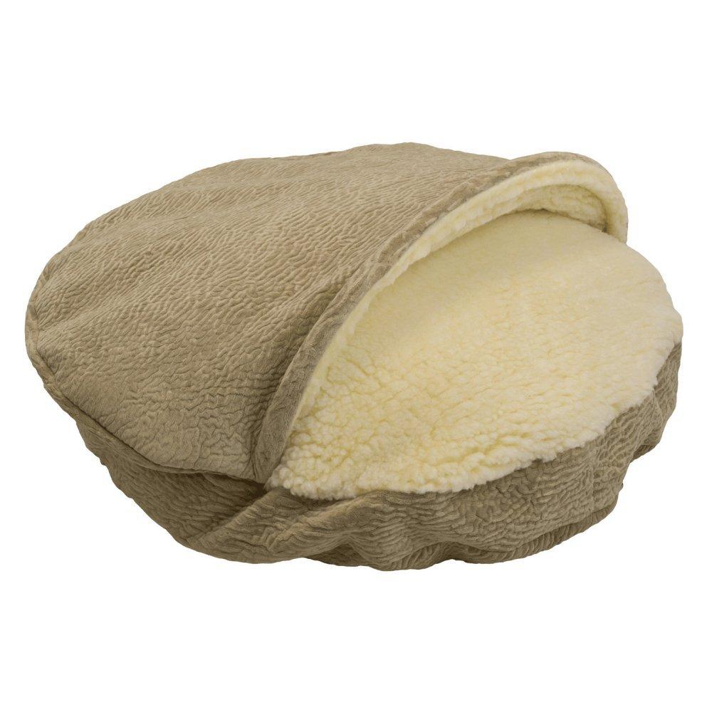 Snoozer Premium Micro Suede Cozy Cave Pet Bed in Piston Sand