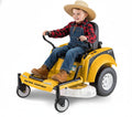 12V Zero Turn Lawn Mower Tractor Toy - Riding Lawn Mower, Outdoor Toys, Kids Electric Car, Ride On Tractor, Dual Handle, Twist and Turn, Speed to 3MPH, Max Weight of 77lbs, A3-7, Yellow