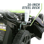 Greenworks 40V 20'' Cordless Lawn Mower Brushless Metal Deck with 4.0Ah Battery