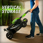 Greenworks 40V 20'' Cordless Lawn Mower Brushless Metal Deck with 4.0Ah Battery