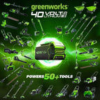 Greenworks 40V 20'' Cordless Lawn Mower Brushless Metal Deck with 4.0Ah Battery