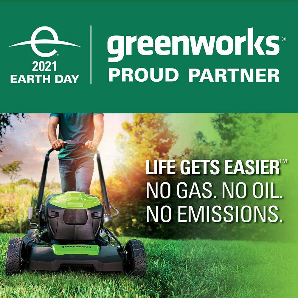 Greenworks 40V 20'' Cordless Lawn Mower Brushless Metal Deck with 4.0Ah Battery