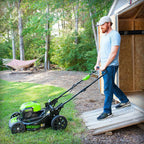Greenworks 40V 20'' Cordless Lawn Mower Brushless Metal Deck with 4.0Ah Battery
