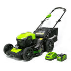 Greenworks 40V 20'' Cordless Lawn Mower Brushless Metal Deck with 4.0Ah Battery