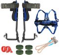TWSOUL Tree Climbing Spike Included 5 Point Safety Belt Straps Portable Adjustable Lanyard Carabiner for Hunting Observation, PicFruit, Jungle Survival