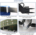 TWSOUL Tree Climbing Spike Included 5 Point Safety Belt Straps Portable Adjustable Lanyard Carabiner for Hunting Observation, PicFruit, Jungle Survival