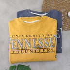 Loose Fit Letter Printed Ripped Bottom Sweatshirt
