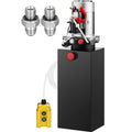 DC12V 8-Quart High Flow Double-Acting Hydraulic Pump Power Unit Dump Trailer