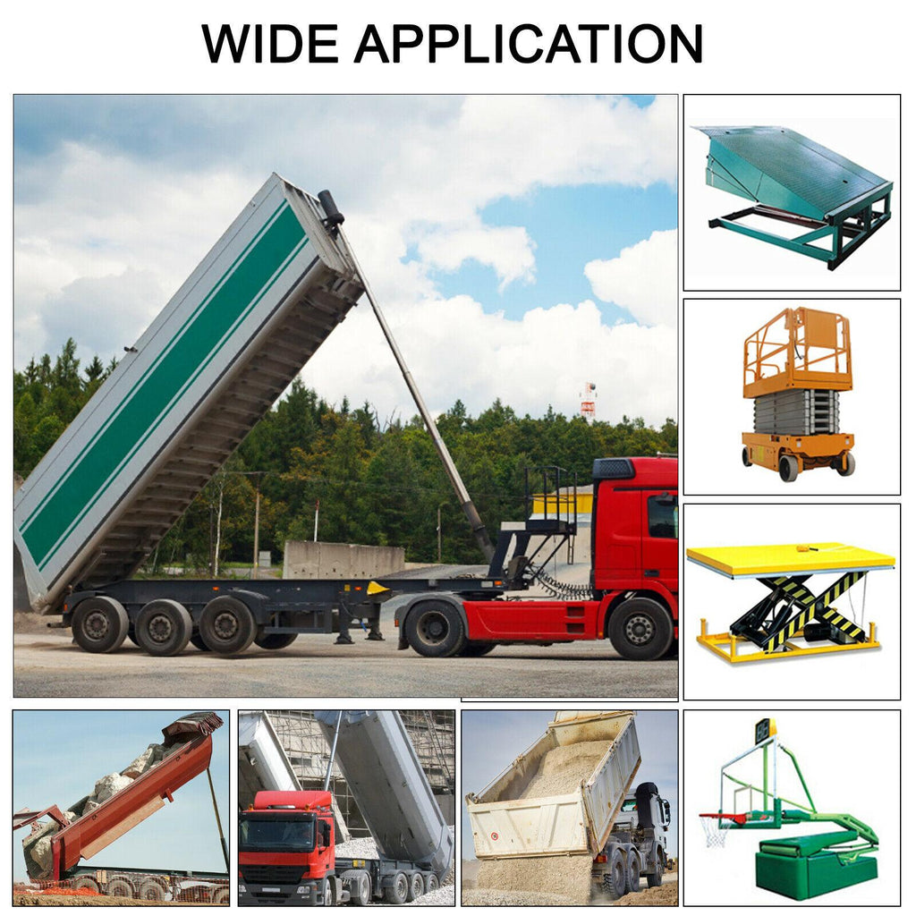 DC12V 8-Quart High Flow Double-Acting Hydraulic Pump Power Unit Dump Trailer