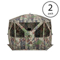 Pentagon Bloodtrail Backwoods Camo LarGround Hunting Blind (2-Pack)