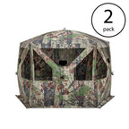 Pentagon Bloodtrail Backwoods Camo LarGround Hunting Blind (2-Pack)