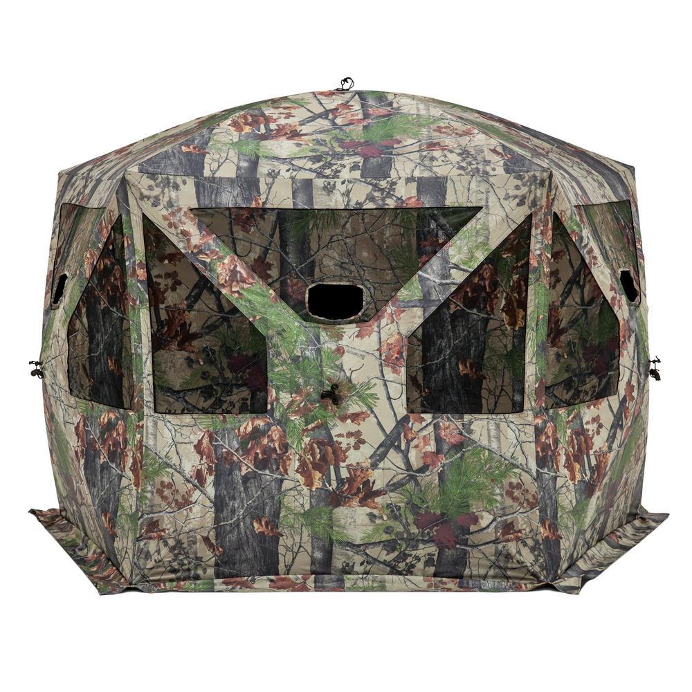 Pentagon Bloodtrail Backwoods Camo LarGround Hunting Blind (2-Pack)