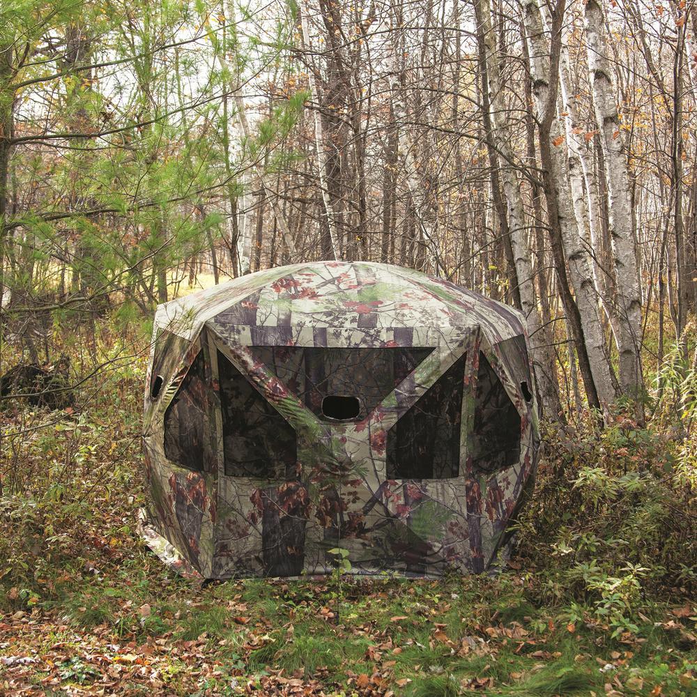 Pentagon Bloodtrail Backwoods Camo LarGround Hunting Blind (2-Pack)