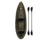OD Green Sport Fisher Kayak with Paddles and Backrest