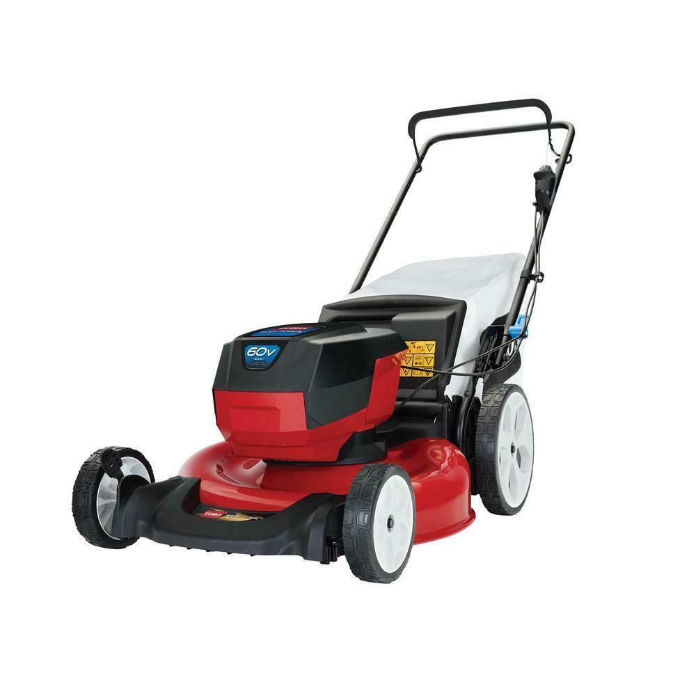 Recycler Cordless Lawn Mower Walk Behind Push 21 Inch Decl 60V Lithium Ion