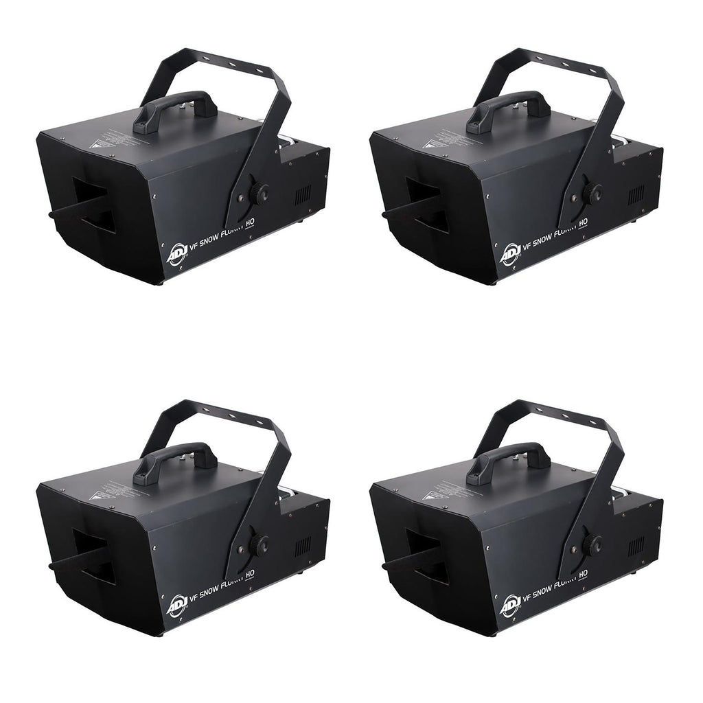 ADJ VF Snow Flurry HO 1250W Snow Machine w/ 2.3 Liter Snow Fluid Tank (4 Pack)