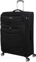 Intrepid 32" Softside Checked 8 Wheel Expandable Spinner with TSA Lock, Black
