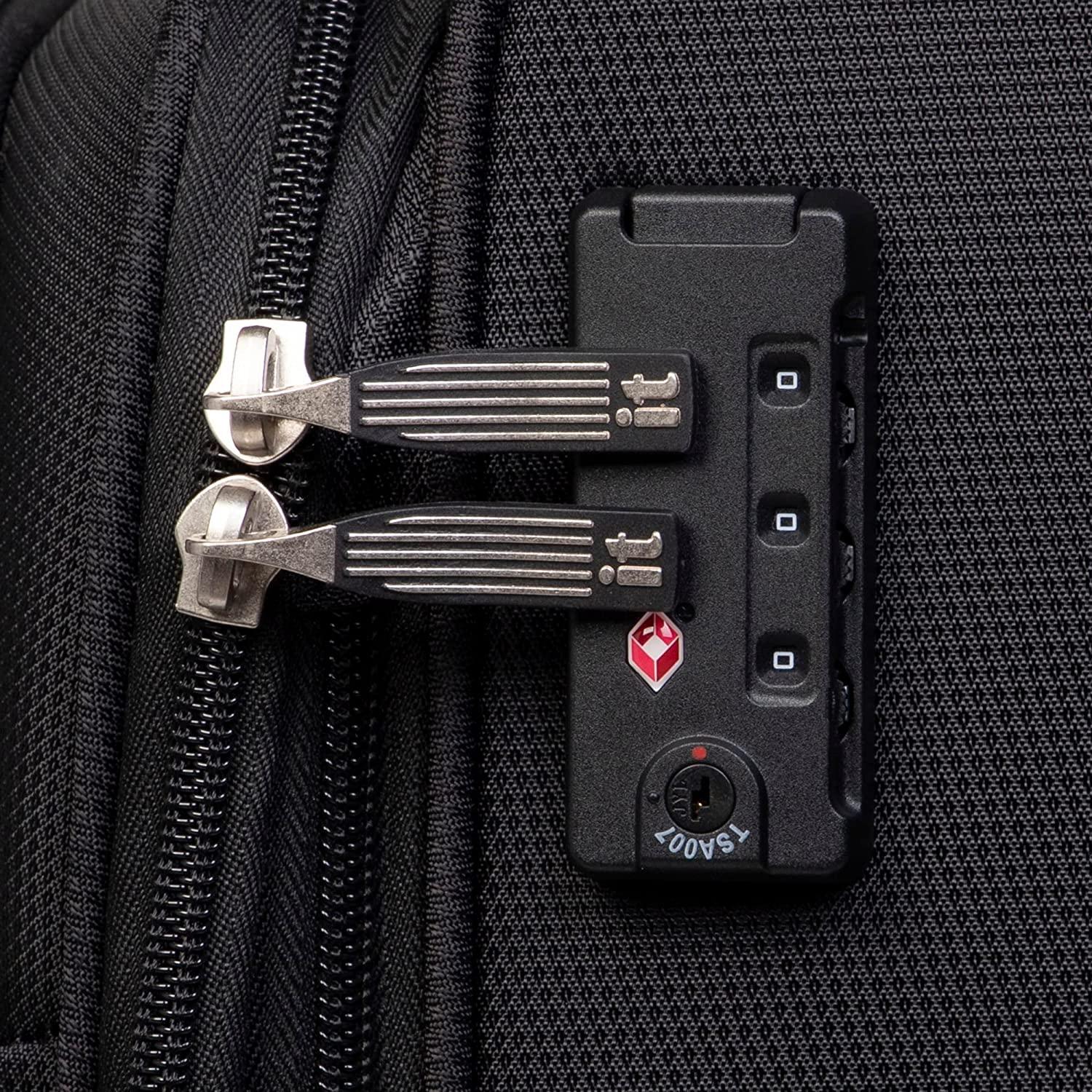 Intrepid 32" Softside Checked 8 Wheel Expandable Spinner with TSA Lock, Black