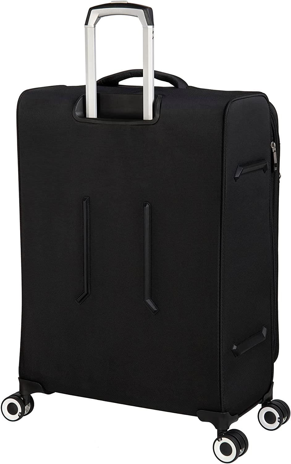 Intrepid 32" Softside Checked 8 Wheel Expandable Spinner with TSA Lock, Black