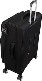 Intrepid 32" Softside Checked 8 Wheel Expandable Spinner with TSA Lock, Black