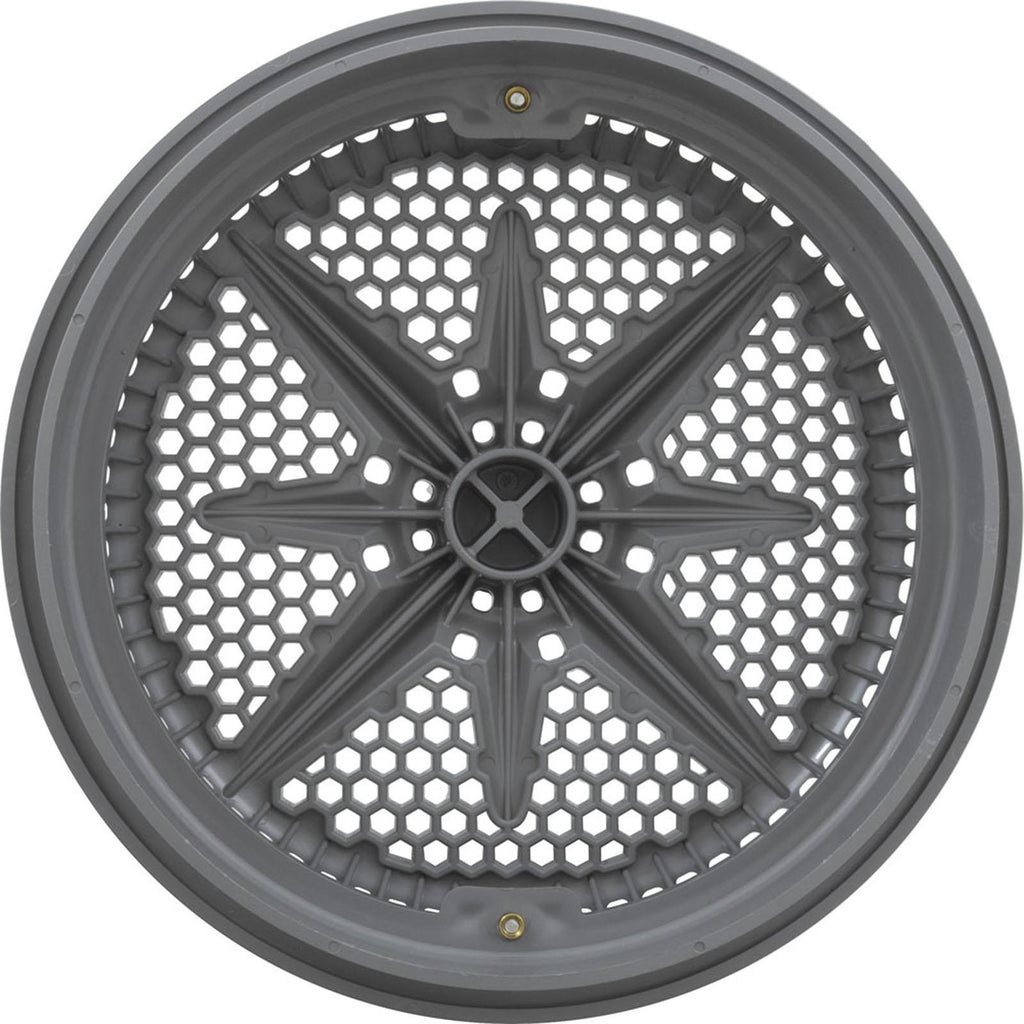 PENTAIR POOL PRODUCTS Main Drain Grate, Pent StarGuard, 8", 112gpm, Gray, qty 2, Lg Ring