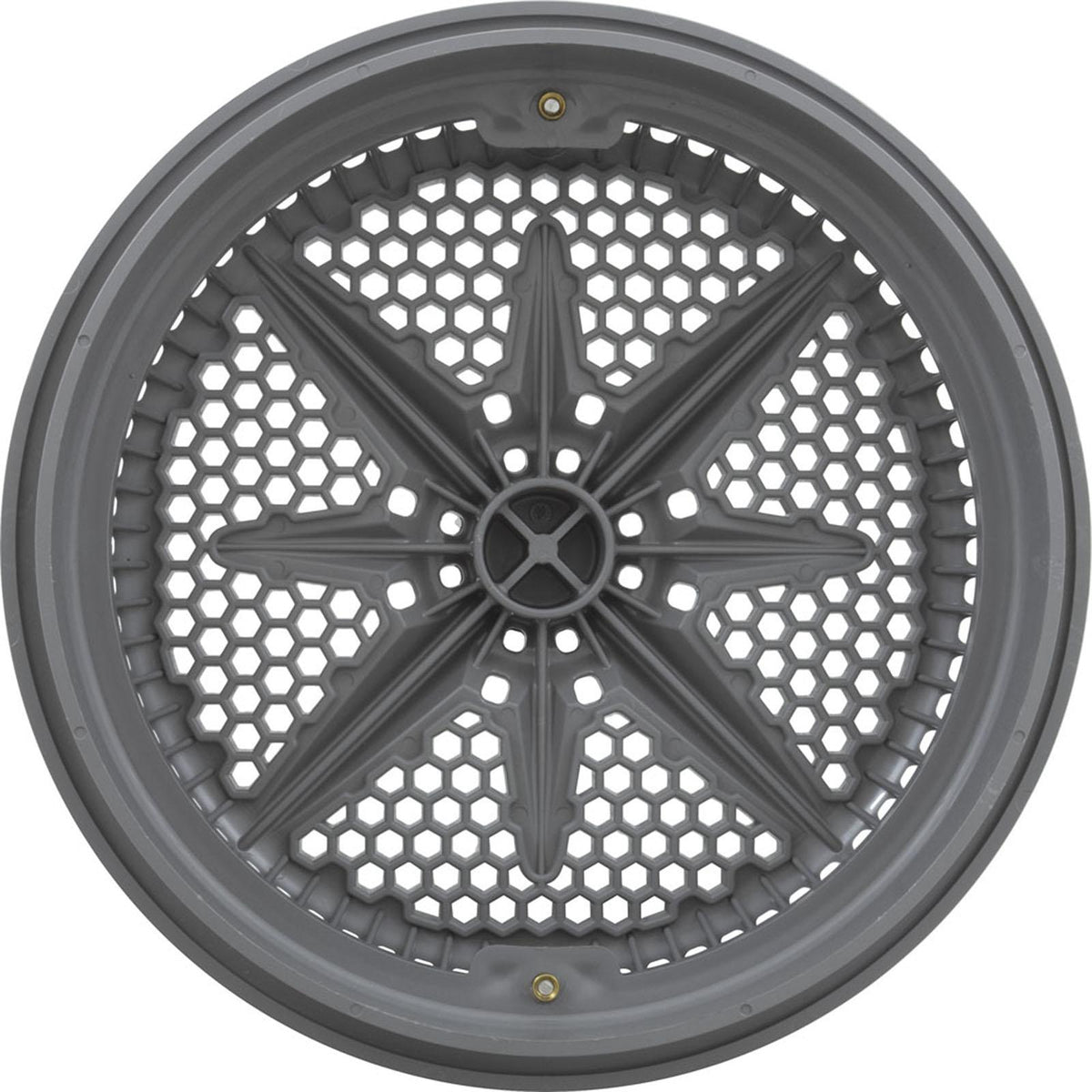 PENTAIR POOL PRODUCTS Main Drain Grate, Pent StarGuard, 8", 112gpm, Gray, qty 2, Lg Ring