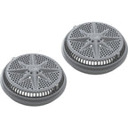 PENTAIR POOL PRODUCTS Main Drain Grate, Pent StarGuard, 8", 112gpm, Gray, qty 2, Lg Ring