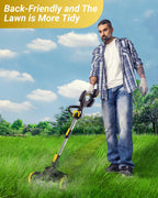 Brushless Cordless Weed Wacker, 4820 Gear Brushless Motor 20V Battery Powered Weed Eater, 3-in-1 Trimmer/Edger/Lawn Mower (5.2A Battery)