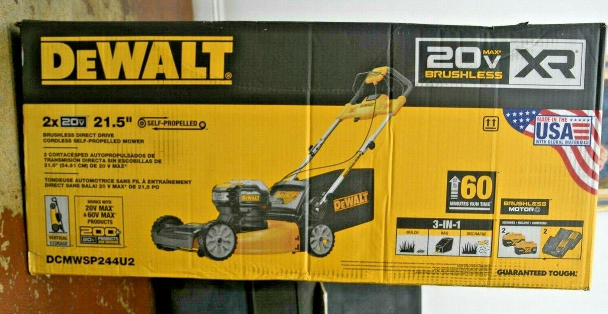 20V MAX BRUSHLESS XR 21" SELF PROPELLED LAWN MOWER KIT (NEW) #DCMWSP244U2