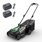 18" Electric Lawn Mower, 40V Cordless Lawn Mower with 2x5.0Ah Batteries, Brushless Motor, 2-in-1 Mulching &amp; Bagging, 6-Position Height Adjustment, for Small to Medium Yards