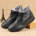 Men Waterproof Plush Warm Lining Comfy Casual Ankle Boots
